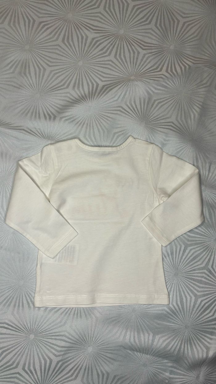 Tee-shirt manches longues fille 6-9 mois ou 74cm - photo numéro 5