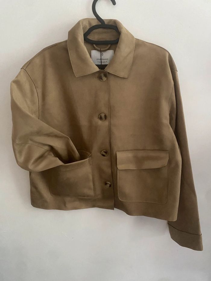 Veste en suédine avec boutons