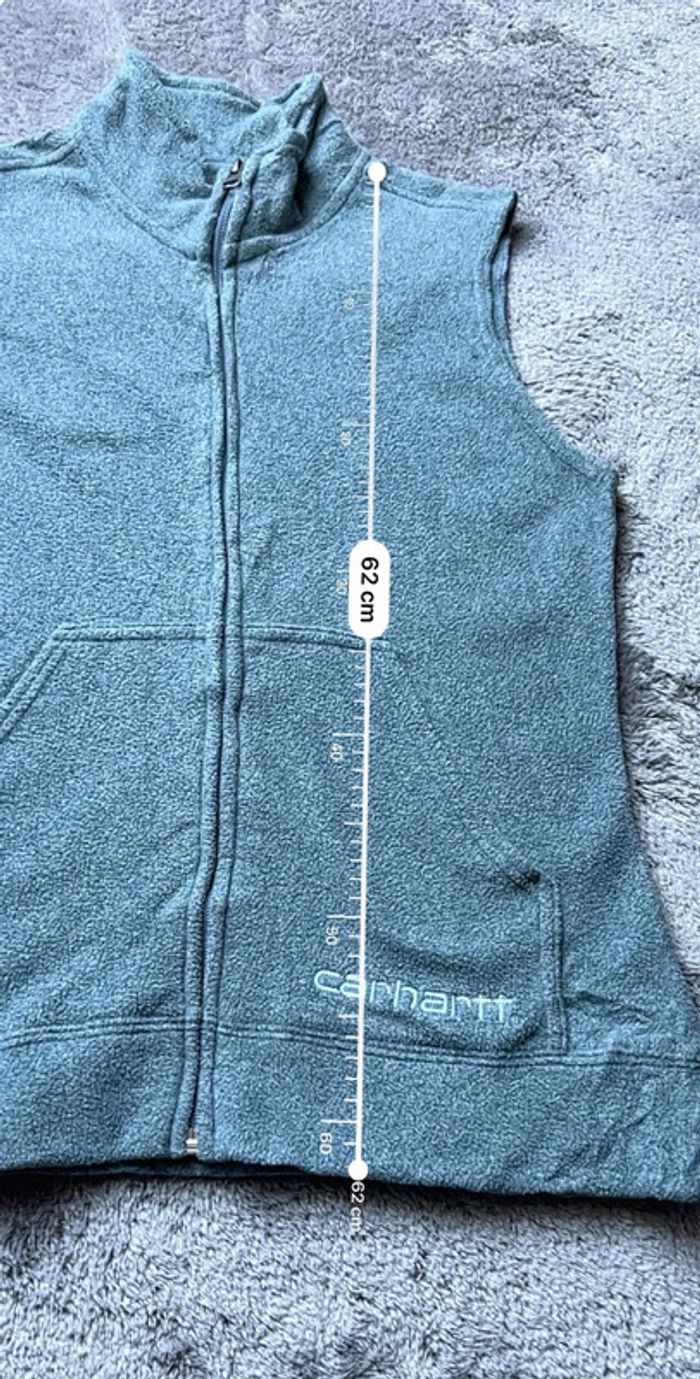 Gilet veste Polaire Sans Manches Carhartt Gris – Taille S - photo numéro 5