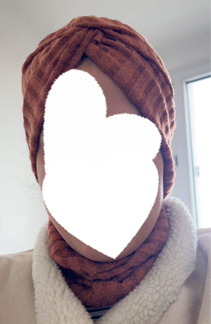 Turban /bonnet cache col - photo numéro 2