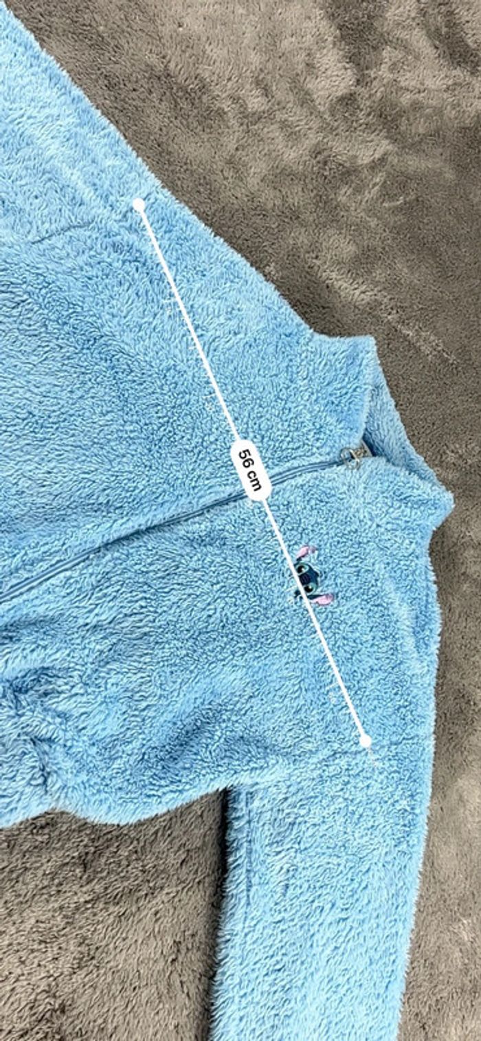 Veste Polaire Disney Lilo & Stitch Bleu Ciel Taille XS - photo numéro 5