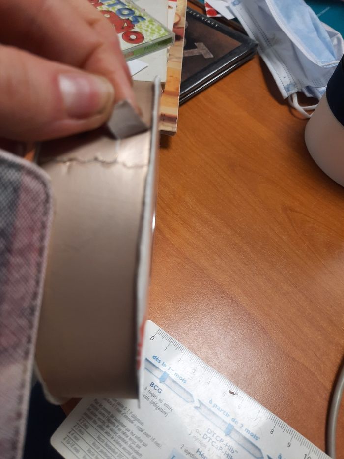 Ruban plastique metaliser marron claire jaune doré 31mm sur 100m ideal scrapbooking starmetal emballage papier cadeau - photo numéro 4