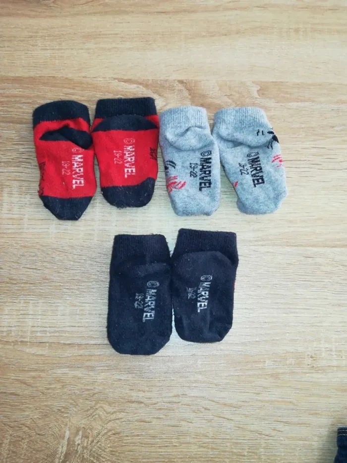 Lot de 3 paires de chaussettes Marvel Spider man 19-22 - photo numéro 2