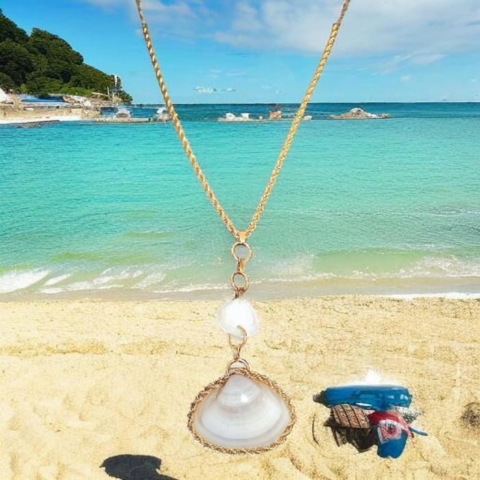 Collier été, bijoux artisanaux Marine coquillage naturel - photo numéro 6