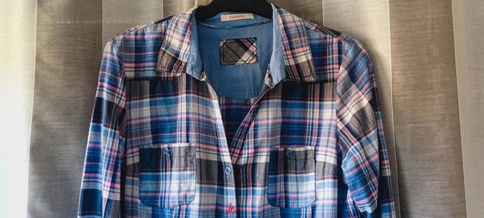 Chemise à carreaux femme Camaïeu - photo numéro 3