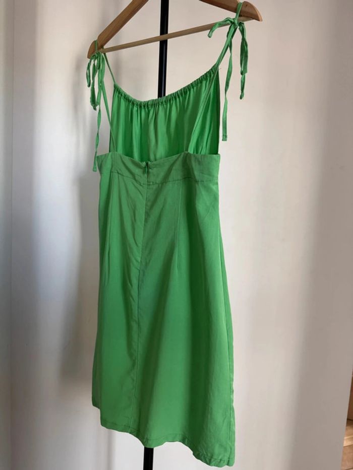 Robe longue fluide verte M Olga leyers - photo numéro 6