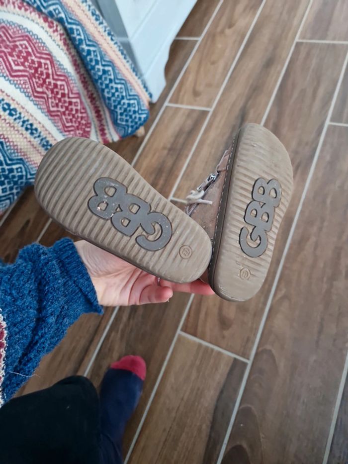 Paire de bottines bébé Pointure 22 gbb cuir - photo numéro 5