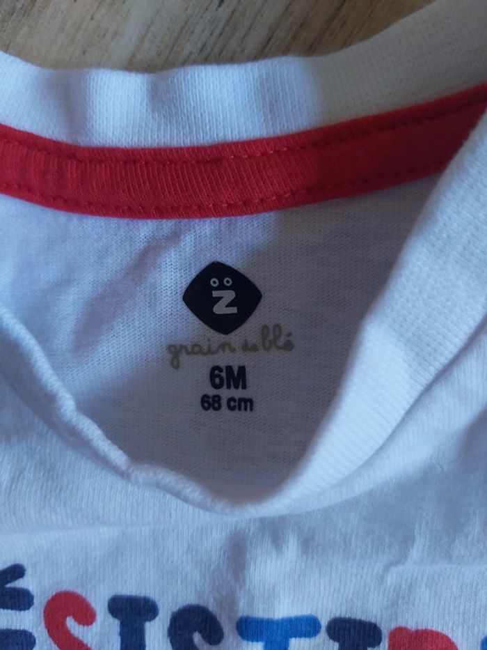 Tee-shirt ML garçon 6 mois (78) - photo numéro 3
