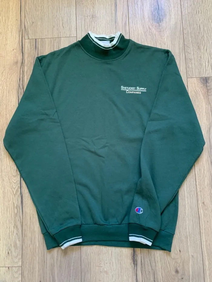Pull Champion vert Taille M - photo numéro 6