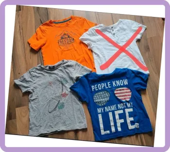 Lot de 3 t-shirts courts 8 ans