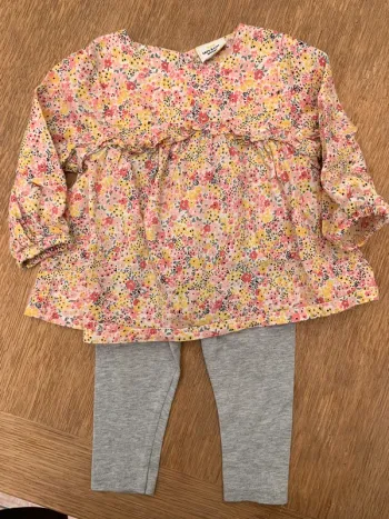Ensemble blouse fleurie TAO 6 mois