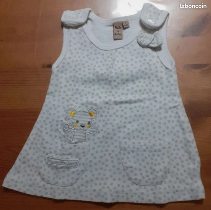 Robe et legging - tenue légère - fille t. 1 mois - photo numéro 2