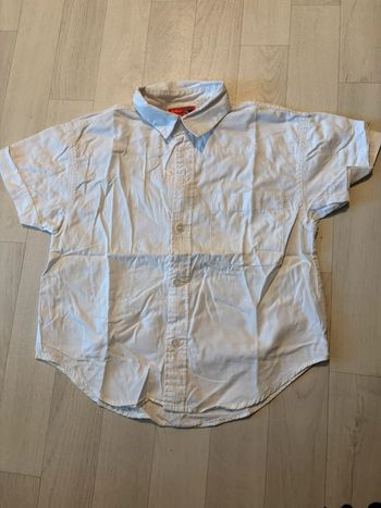 Chemise manches courtes blanche 5 ans