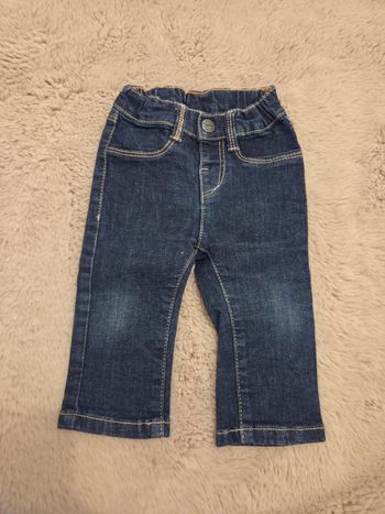 Jean bébé 3 mois grain de blé bleu bon etat général