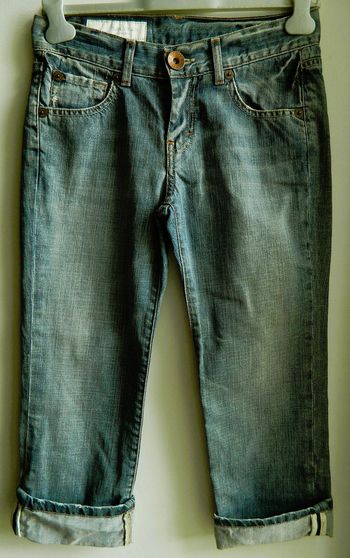 Pantacourt en jeans T 36 "Used Jeans"