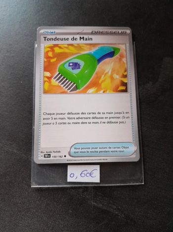 Carte Pokémon Tondeuse de Main 150/162