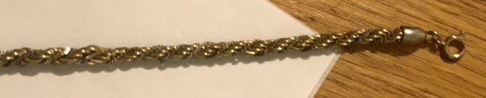 Collier chaîne corde torsadée ras-du-cou - photo numéro 5