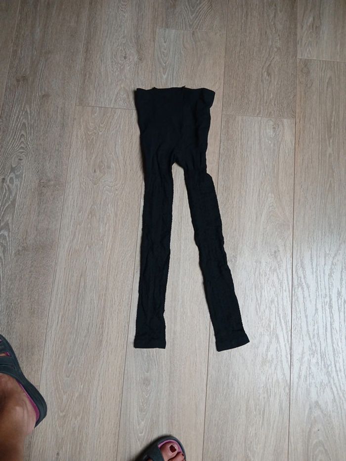 Leggings 3/4 fantaisie noir