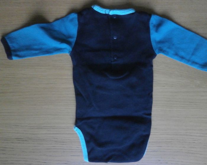 Bodies Dpam 3 mois 60cm motif lapin noir et couleurs - photo numéro 5