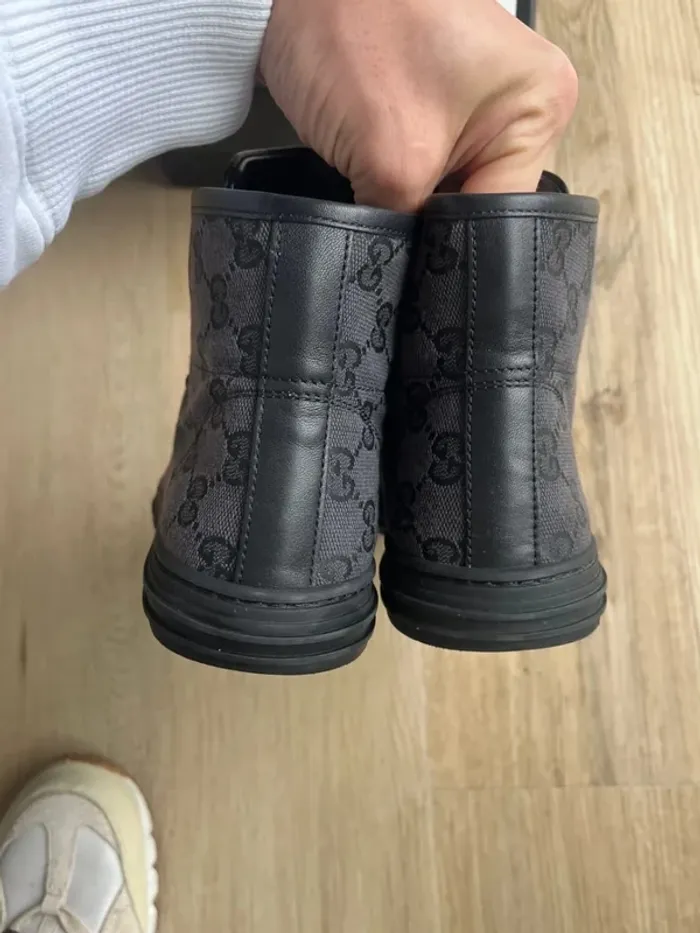 Sneakers Gucci Montante Monogramme Noir 36 - photo numéro 3
