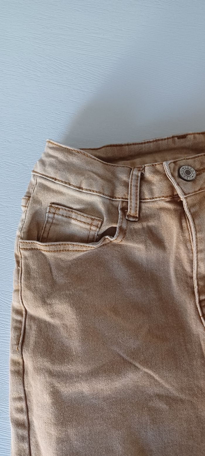 Pantalon femme jeans élastique taille s - photo numéro 9