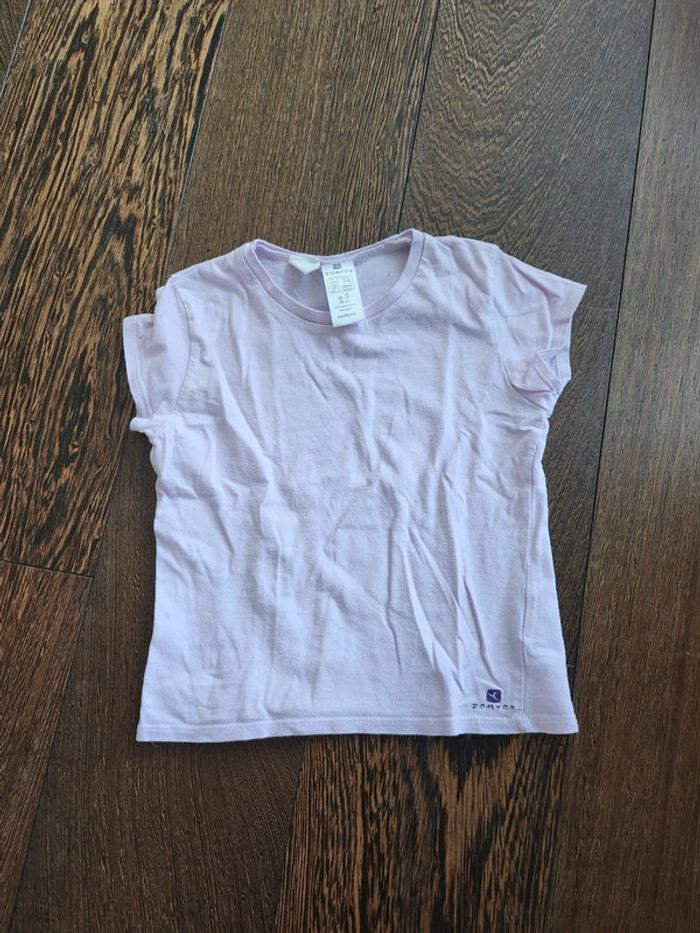 Tee shirt mauve décathlon 6ans