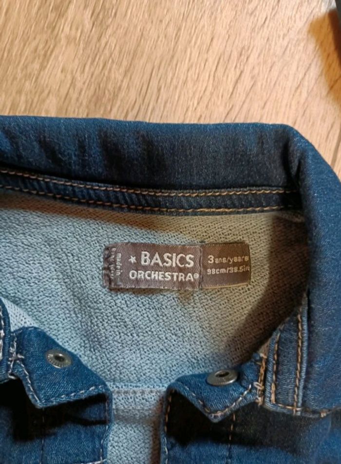 42. Veste en jean Orchestra 3ans 98 portée 1x - photo numéro 3