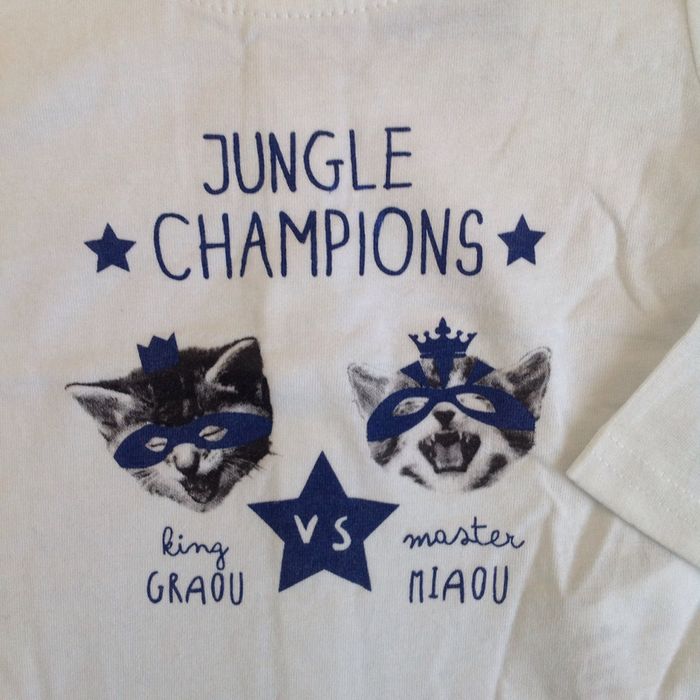 Tee-shirt blanc Tape à l'œil - 9 mois - photo numéro 2