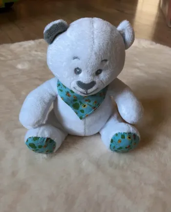 Doudou ours Musti Mustela tournesol avocat