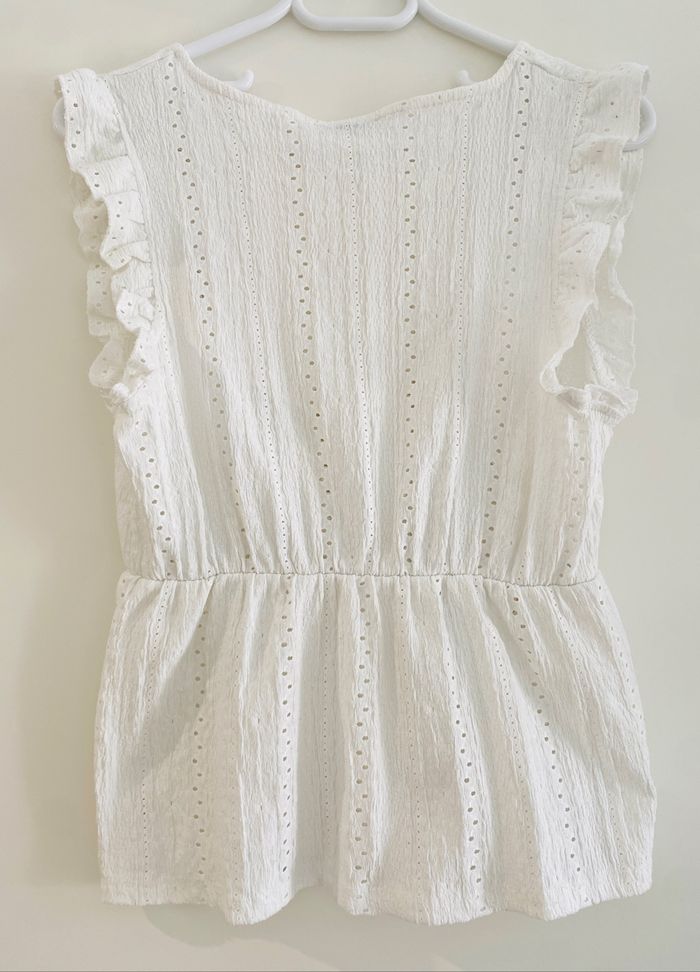 Top péplum broderie anglaise - photo numéro 2