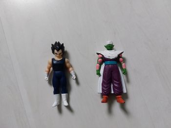 Lot de 2 Figurines Dragon Ball Z Vegeta Piccolo Petit Coeur Bandai 2008 Vntage