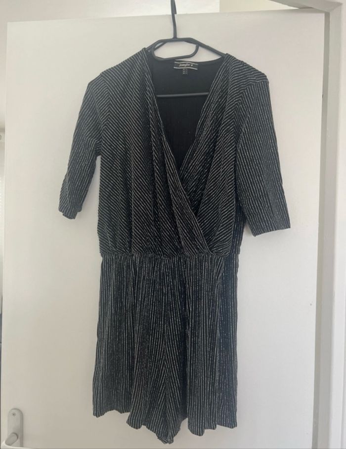 Combishort noir à paillettes