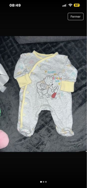 Pyjama bonnet 1 mois