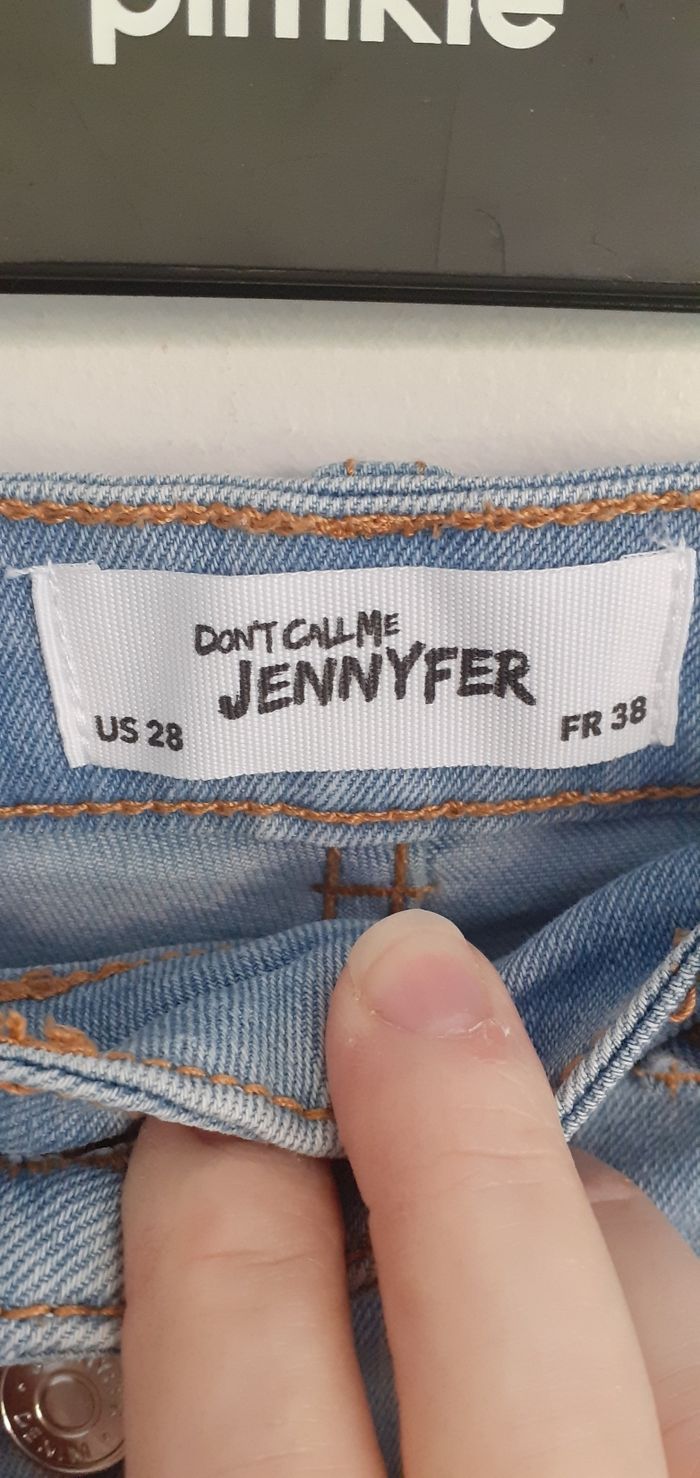 short en jeans bleu clair taille 38 marque jennyfer - photo numéro 3
