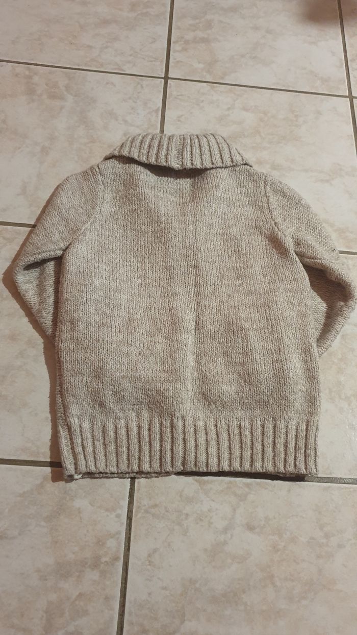 Gilet en laine beige - photo numéro 3