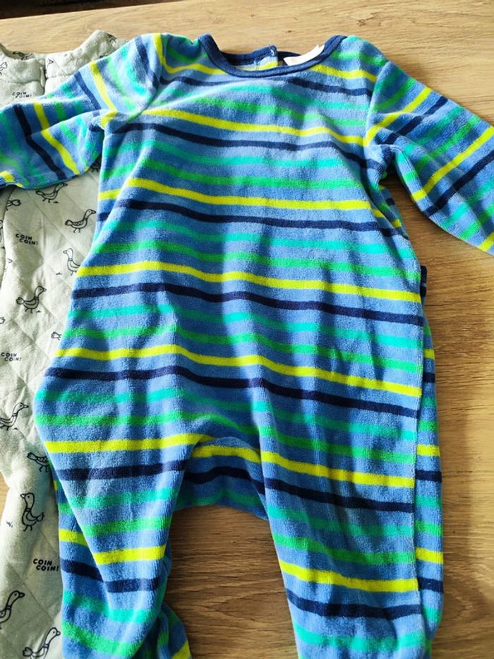 Lot de 3 pyjamas Bout'chou, Dp'am, Orchestra 12 mois - photo numéro 2