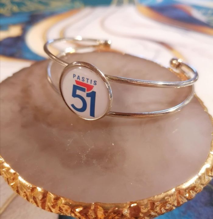 Bracelet manchette pastis 51 - photo numéro 3