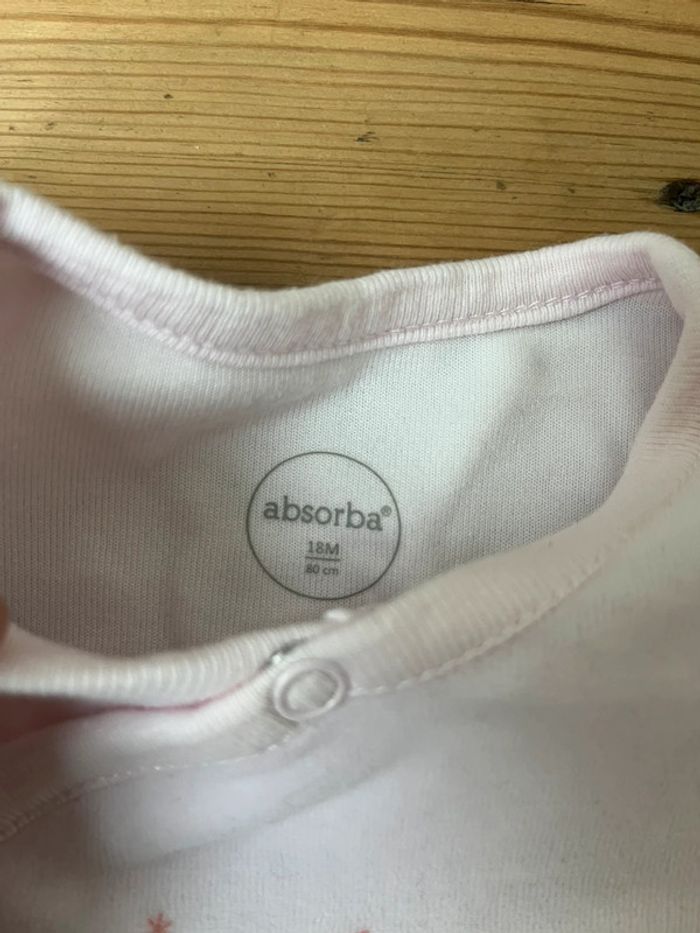 Lot de deux pyjamas une pièce velours bébé fille - photo numéro 5