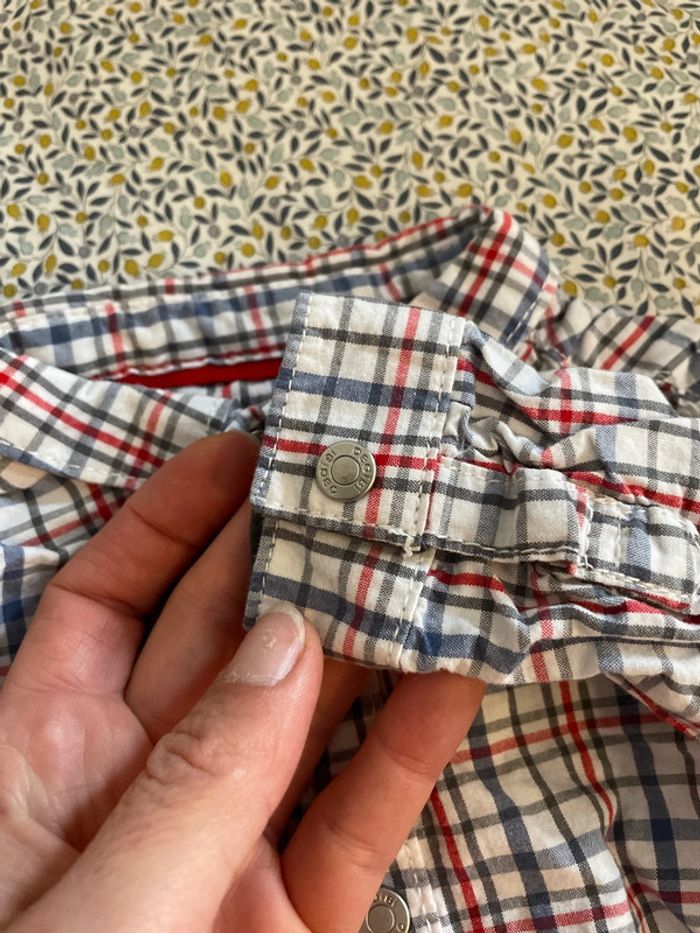 Chemise carreaux Obaibi 3 mois - photo numéro 4