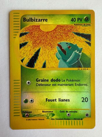 Carte Pokémon Bulbizarre 95/165 Reverse Expédition FR usée