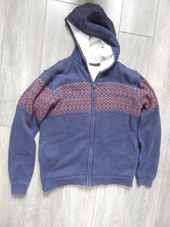 Gilet zippé à capuche vertbaudet 14 ans