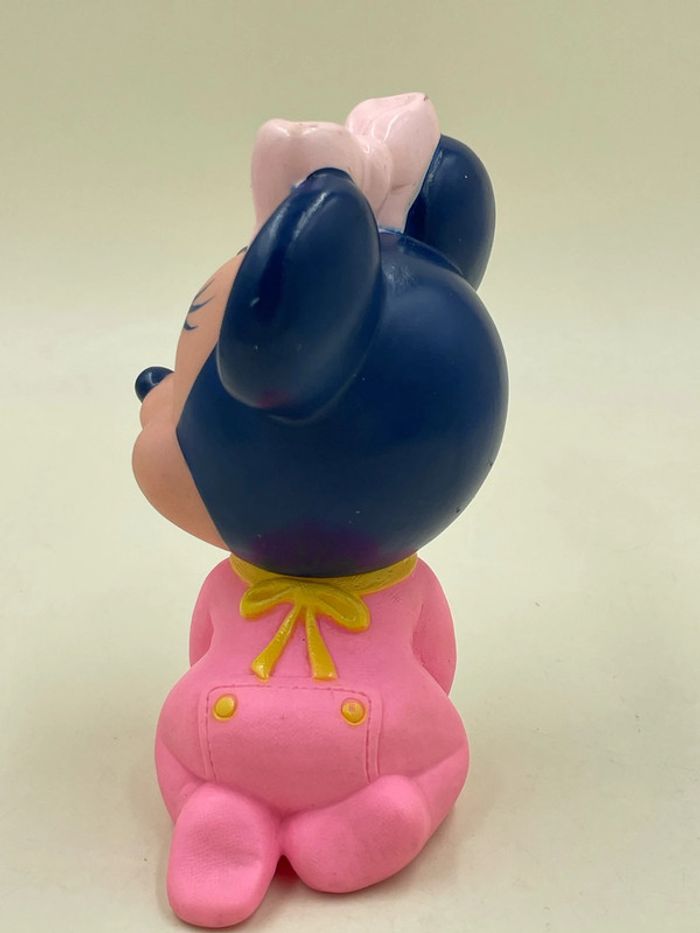 Figurine vintage Disney Minnie Arco en caoutchouc « pouet pouet » 1984 - photo numéro 4