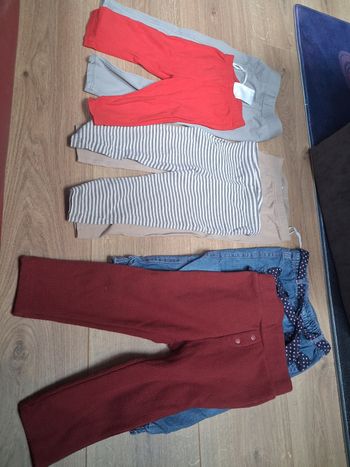 Lot de 6 pantalons fille 24 mois