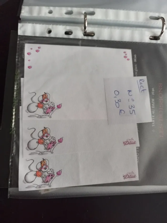 Feuille Diddl rectangulaire 35 0,30€