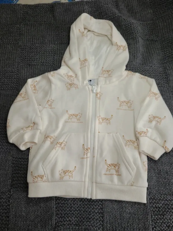 👶Sweat zippé Tape A l'Oeil taille 6mois-68cm👶