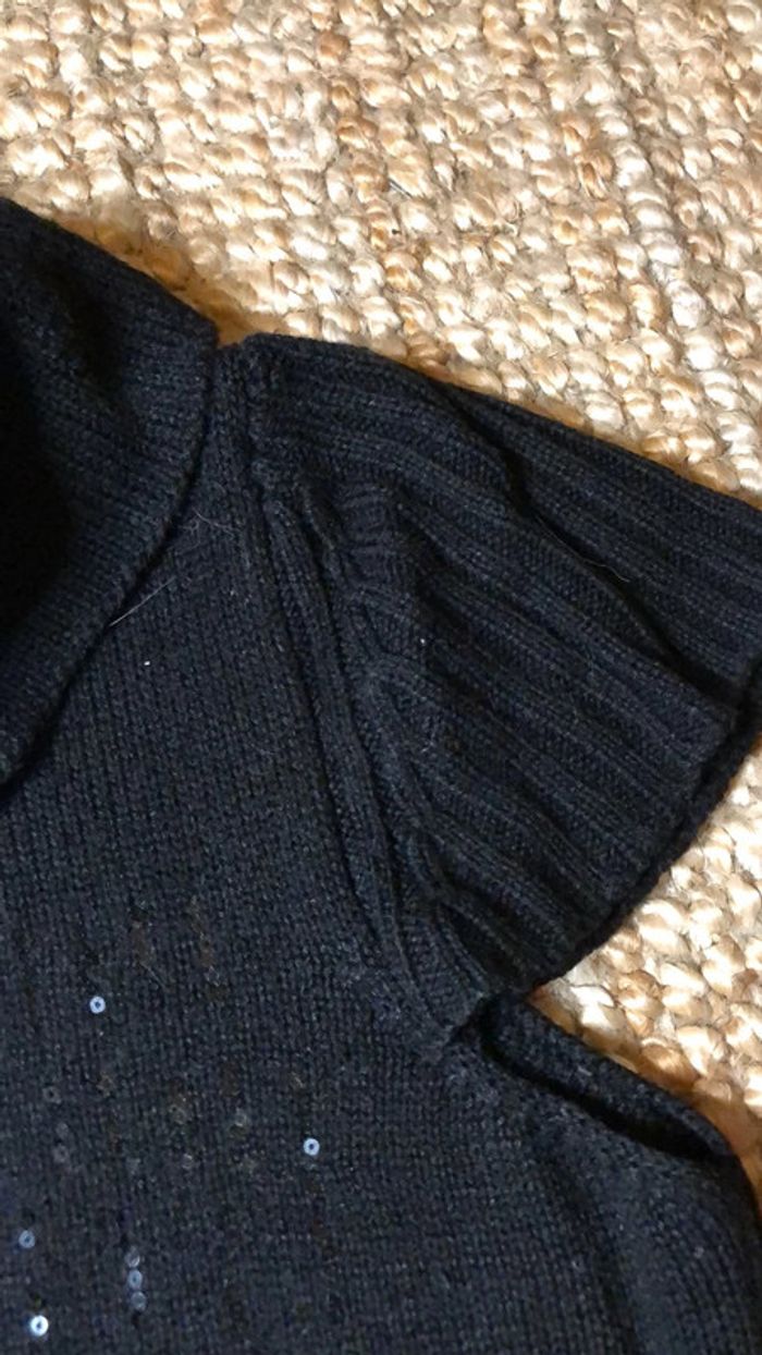 Pull sans manches avec gros col roulé - photo numéro 5