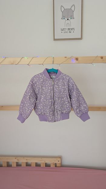 🔹blouson bomber fleuri h&m - 92 cm