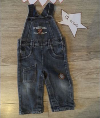Salopette jean 1 an