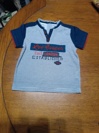 Polo rayures marine Lee Cooper 86