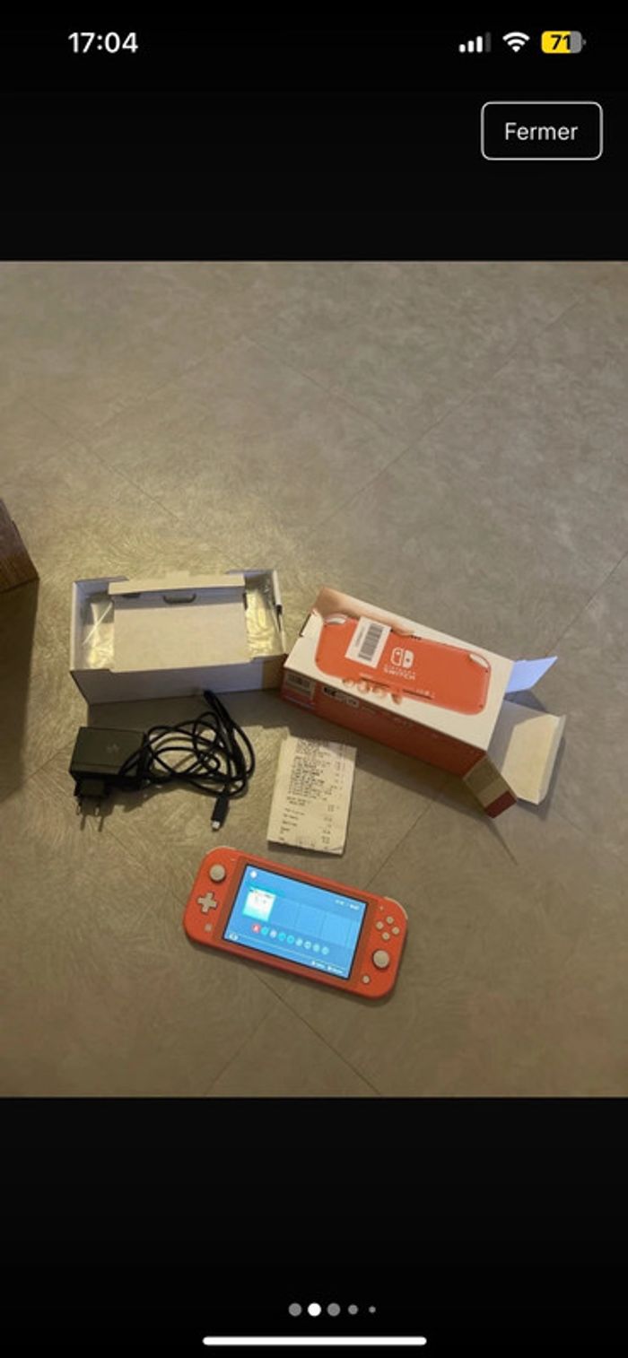 Nintendo switch lite rose encore sous garentie 2 ans - photo numéro 2